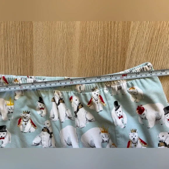 BedHead Pajamas M Organic Cotton Polar Bear Print Made USA - Picture 13 of 16